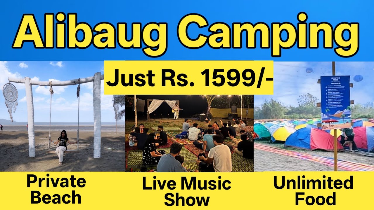 Alibaug Beach Camping | Alibaug Budget Trip | Mumbai to Alibaug Ferry All information