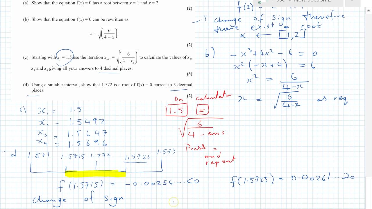 C34 Edexcel Jan 2016 part 2 qu 5, 6, 7