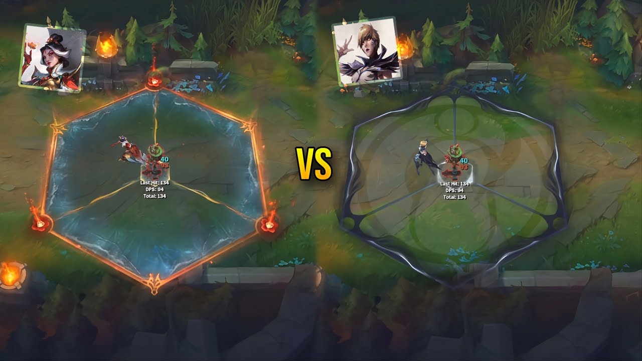 Сравнение скинов Petals Of Spring Camille и IG Camille в League of Legends