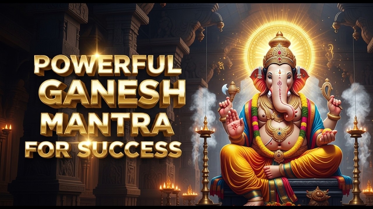 Om Gam Ganapataye Namaha 1 Hour | Powerful Ganesh Mantra for Success, Wealth & Removal of Obstacles
