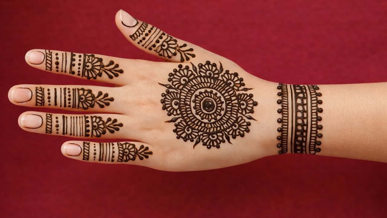 Easy Stylish Back Hand Mehndi Design | Simple Mandala Mehndi Design 2026 | Latest Henna Design