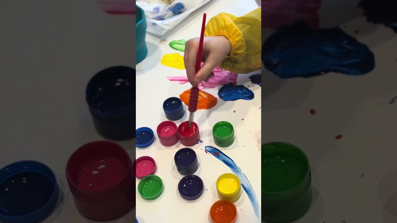 Washable tempera paint for preschoolers! #fabercastell #littlecreatives #paintforkids