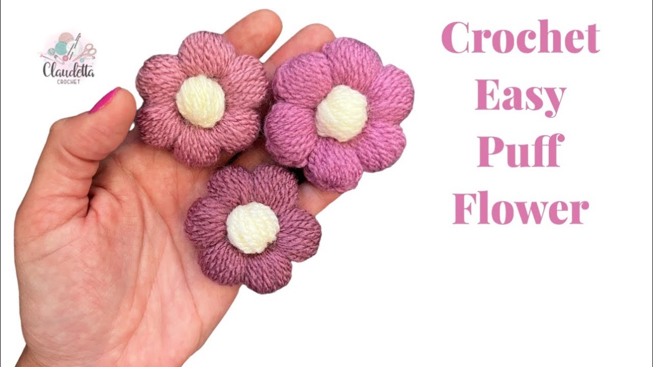 Crochet Puff Flower Tutorial: Step-by-Step Guide for Beginners