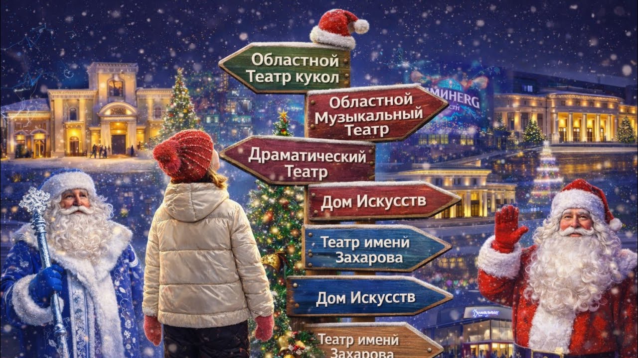 Театральное путешествие Бетти. Новогодние ёлки и Деды Морозы Калининграда