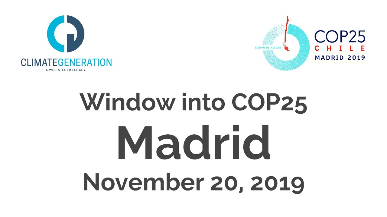 Webinar: Window into COP25: Madrid