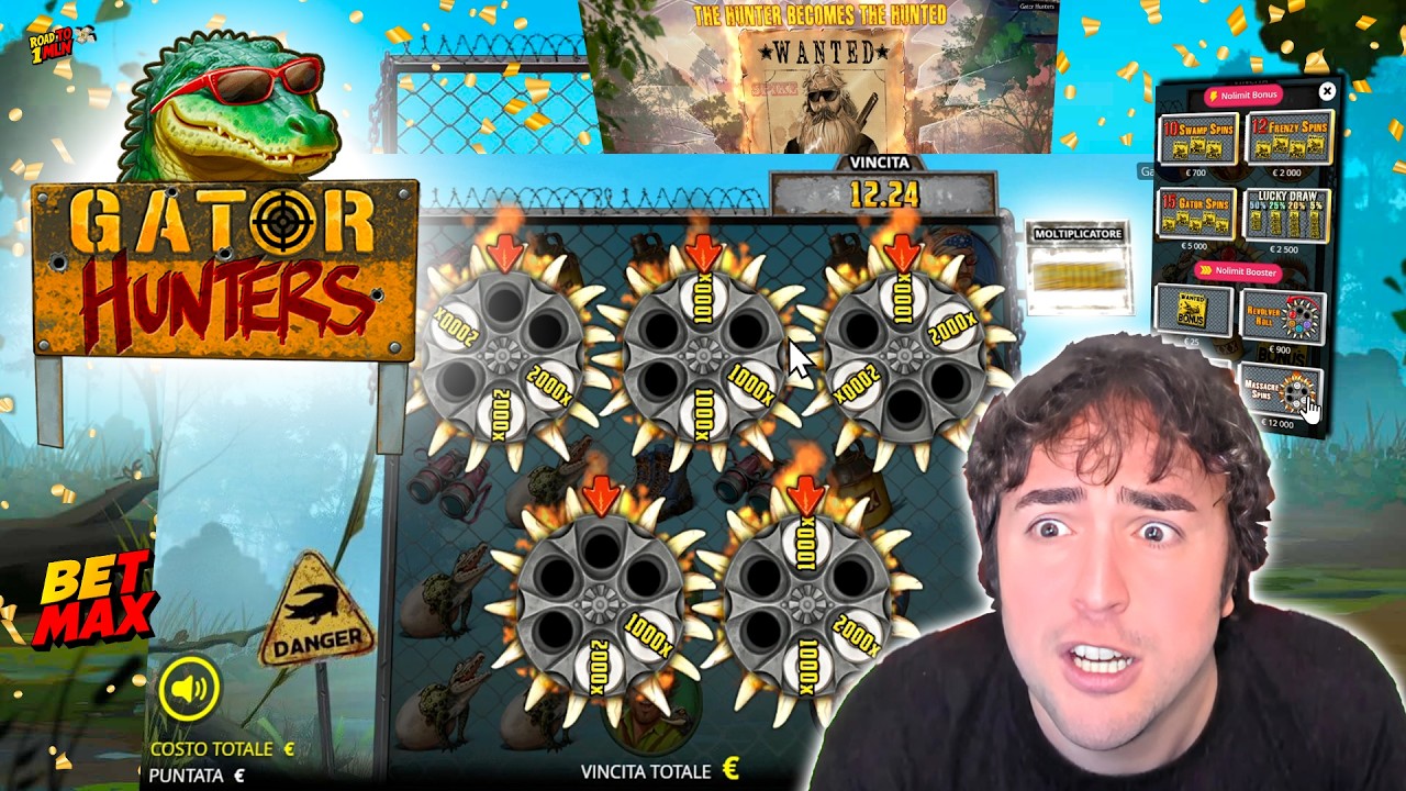 🟥 AMAZING 🟥 Spinnate Pazzissime 🤑 alla GATOR HUNTERS 🐊 BET MAX & NOLIMIT BONUS - SPIKE VIDEO