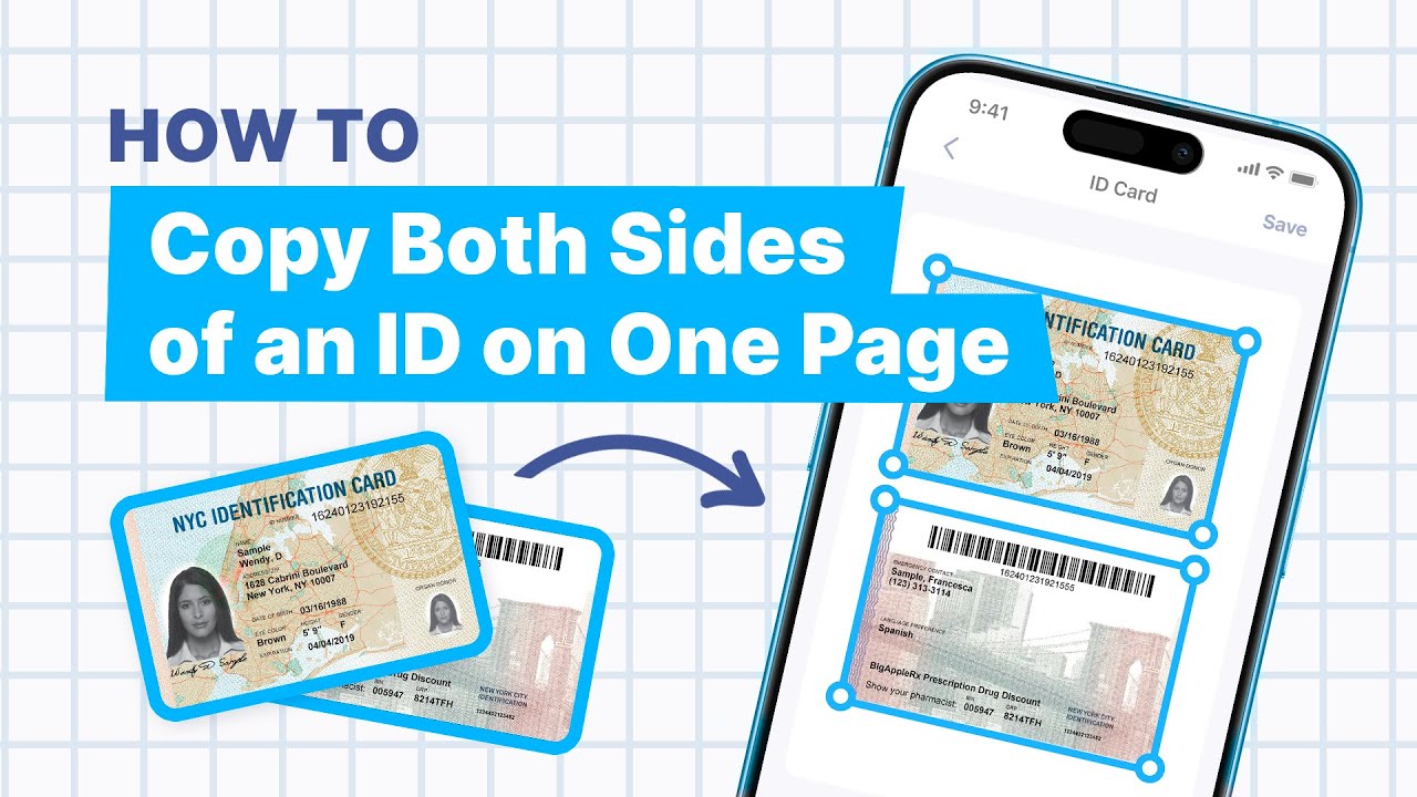 How to Copy Both Sides of an ID on One Page for Free
