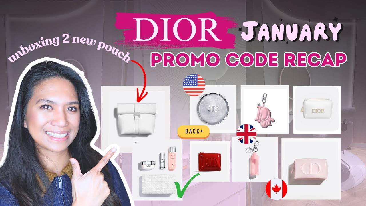 NEW Dior Beauty Pouch First Look + New Promo Codes in US, Canada & UK January 2026 | Artsy Momsy