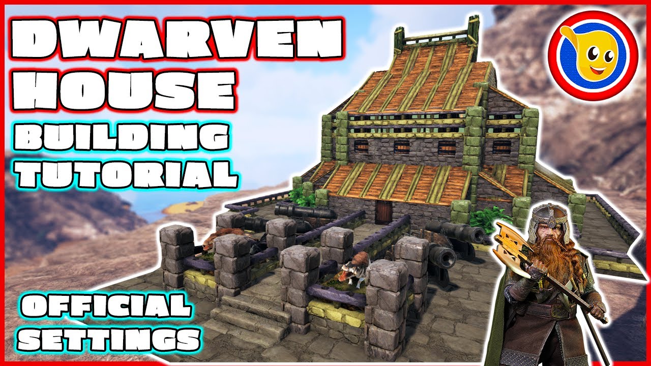 Ark: How To Build A Dwarven House | Building Tutorial | Official Settings