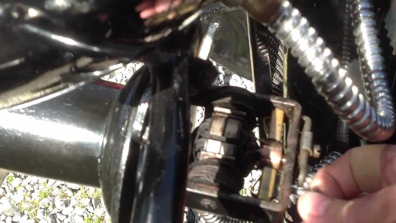 How not to install the brush holders on your Model A horn.