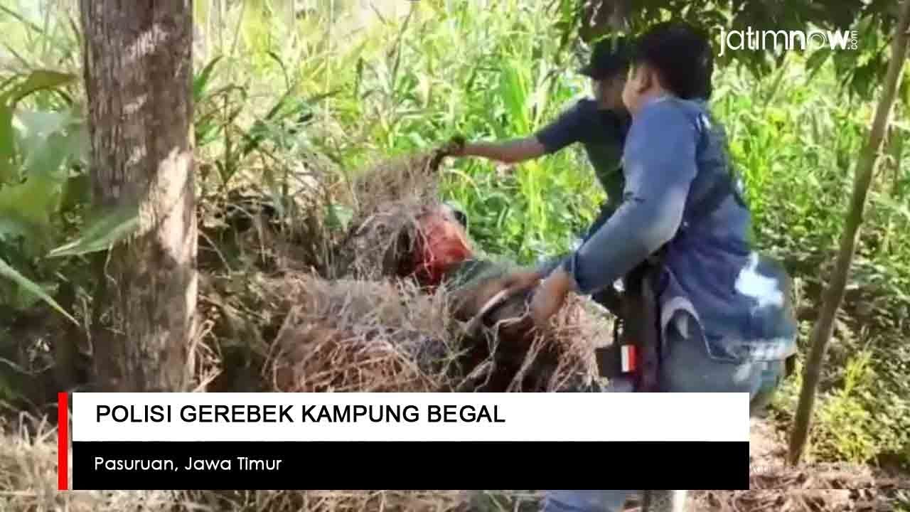 Polisi Gerebek Kampung Begal di Pasuruan