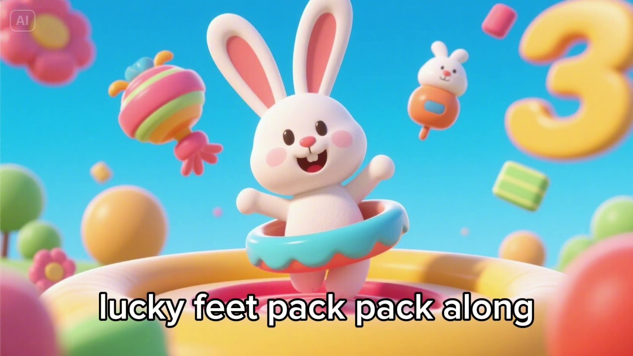 Bunny Bounce 🐰🎶 | Hop, Count & Dance! | Fun Learning Song for Kids
