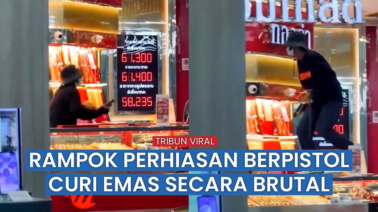 Perampokan Nekat di Mall Thailand: Gondol Emas, Pelaku Kabur dengan Kendaraan Curian