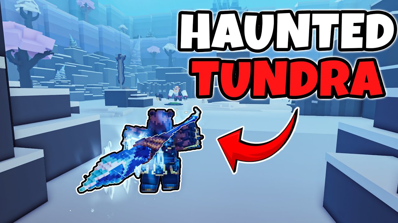 i unlocked HAUNTED TUNDRA in Roblox Pixel Blade...