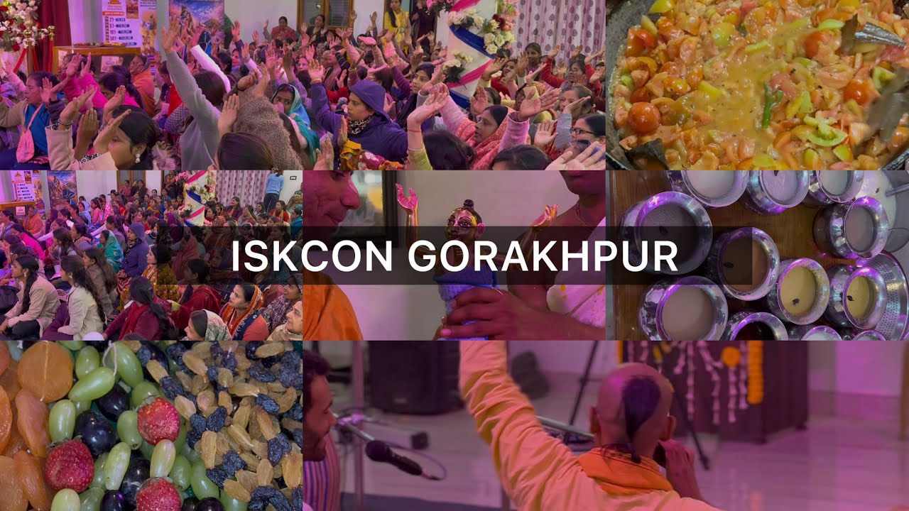 ISKCON GORAKHPUR📍Satsang villa nand nagar colony near padari chowk 📞 7007668727  #gorakhpur #isckon 
