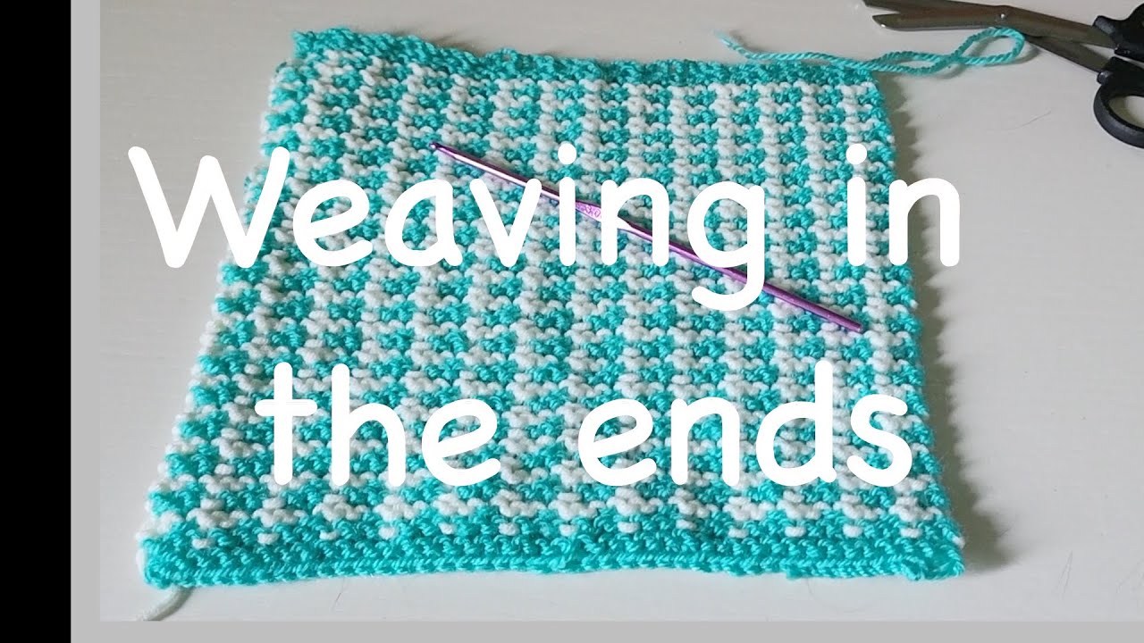 Weaving in the ends of your knitting project