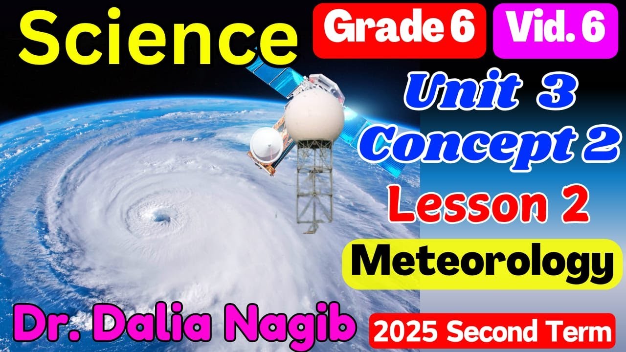 ساينس سادسة ابتدائي ترم تاني  Science Grade 6 Unit 3 Concept 2 Lesson 2 Meteorology