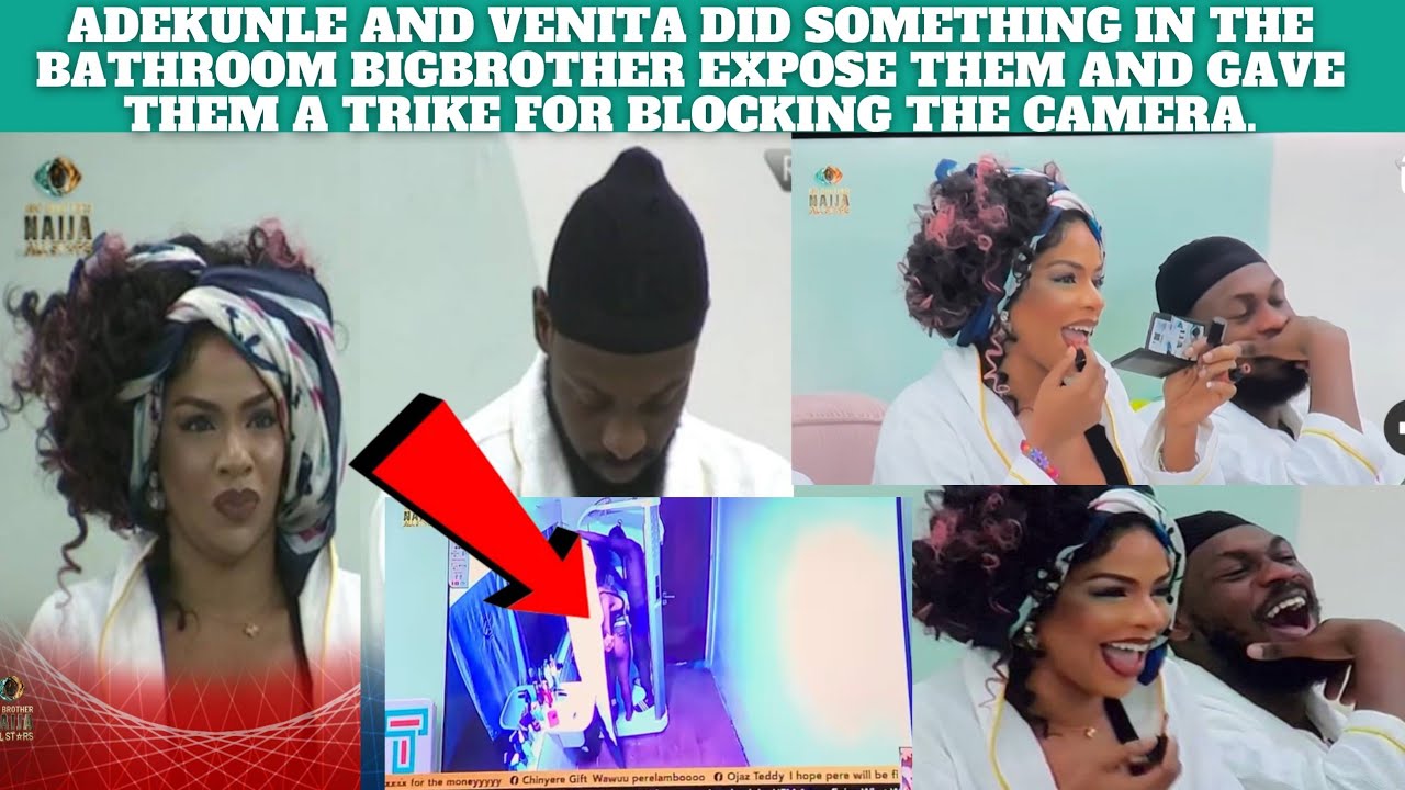 SEE WHAT VENITA AND ADEKUNLE DID IN THE BATHROOM BIGBROTHER EXPOSE THEM AND GAVE THEM A STRIKE EACH.