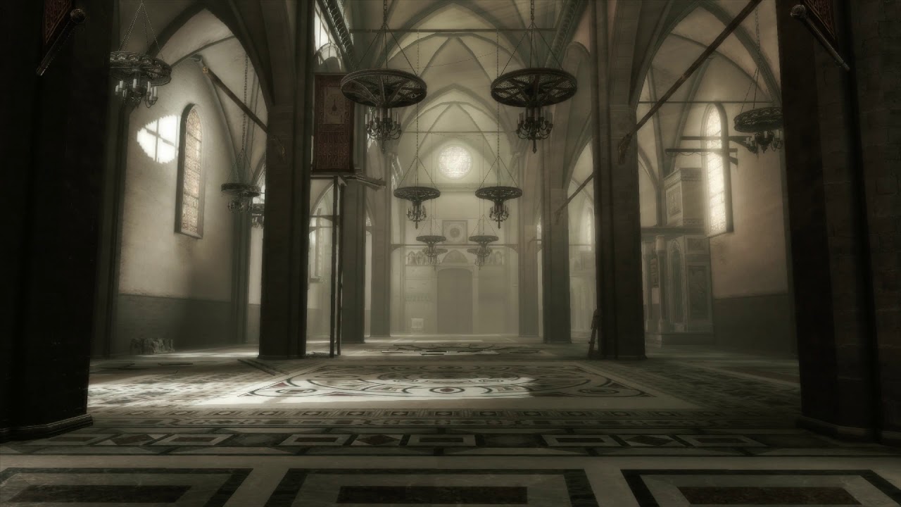 Assassin's Creed II - Florentine Cathedral Ambiance (creaking wood, soft music, wind)