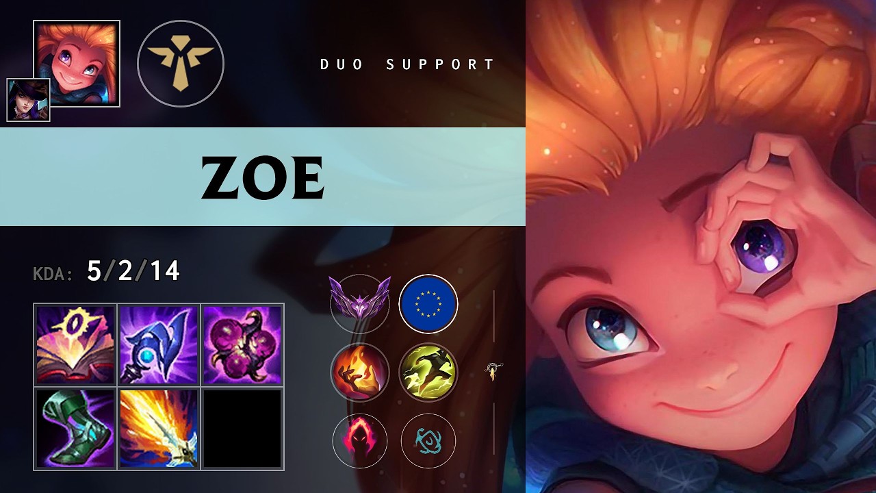 Zoe Support vs Milio - EUW Master Patch 26.13