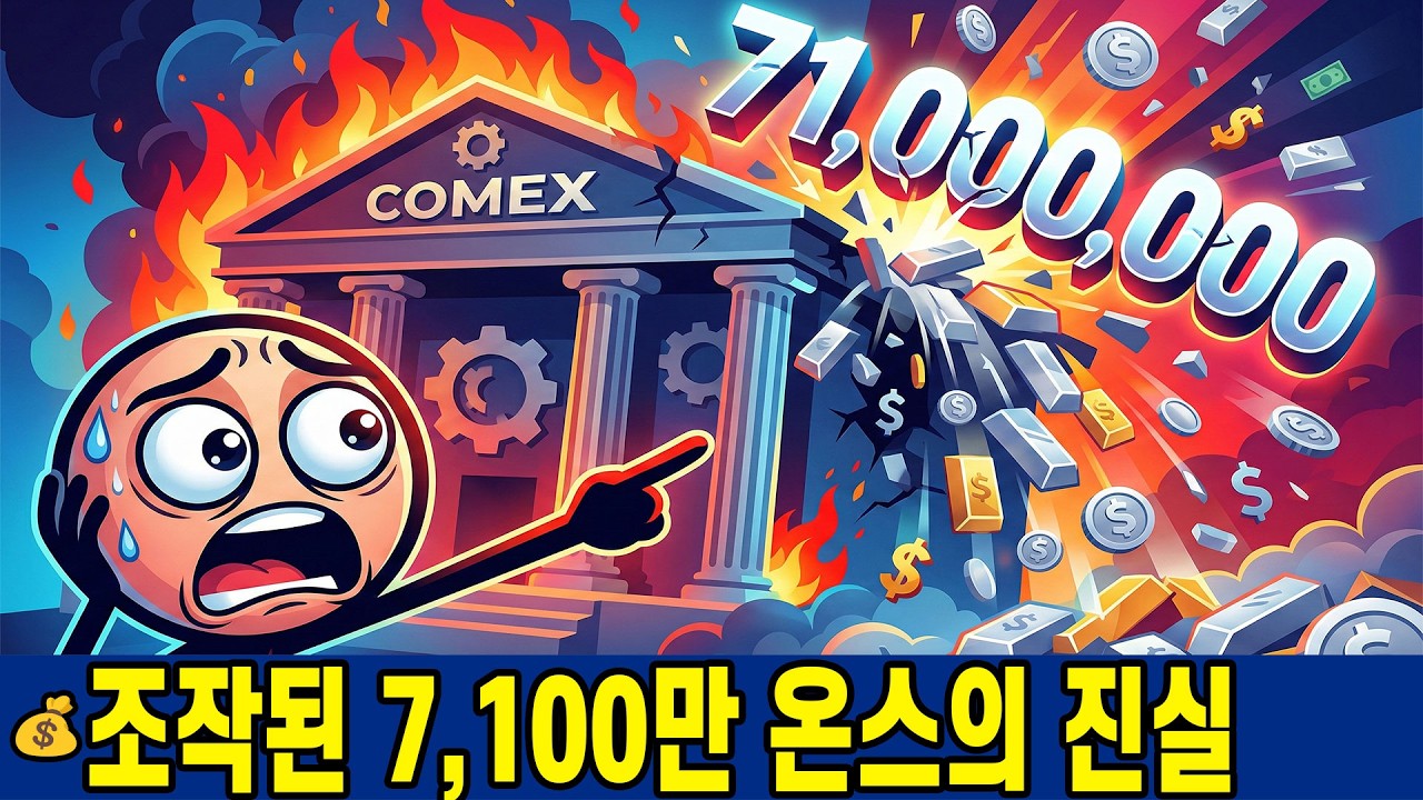 🔥 COMEX 은 금고 붕괴 직전.. (하룻밤 새 조작된 7,100만 온스의 미스터리)