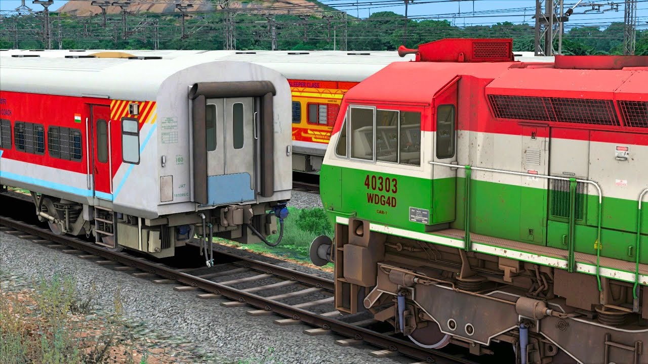 WDG4D SHUNTING LHB EXPRESS TRAIN COACH | BUMPY RAILROAD | Train Simulator | Railwork 3 | NTG GAMING
