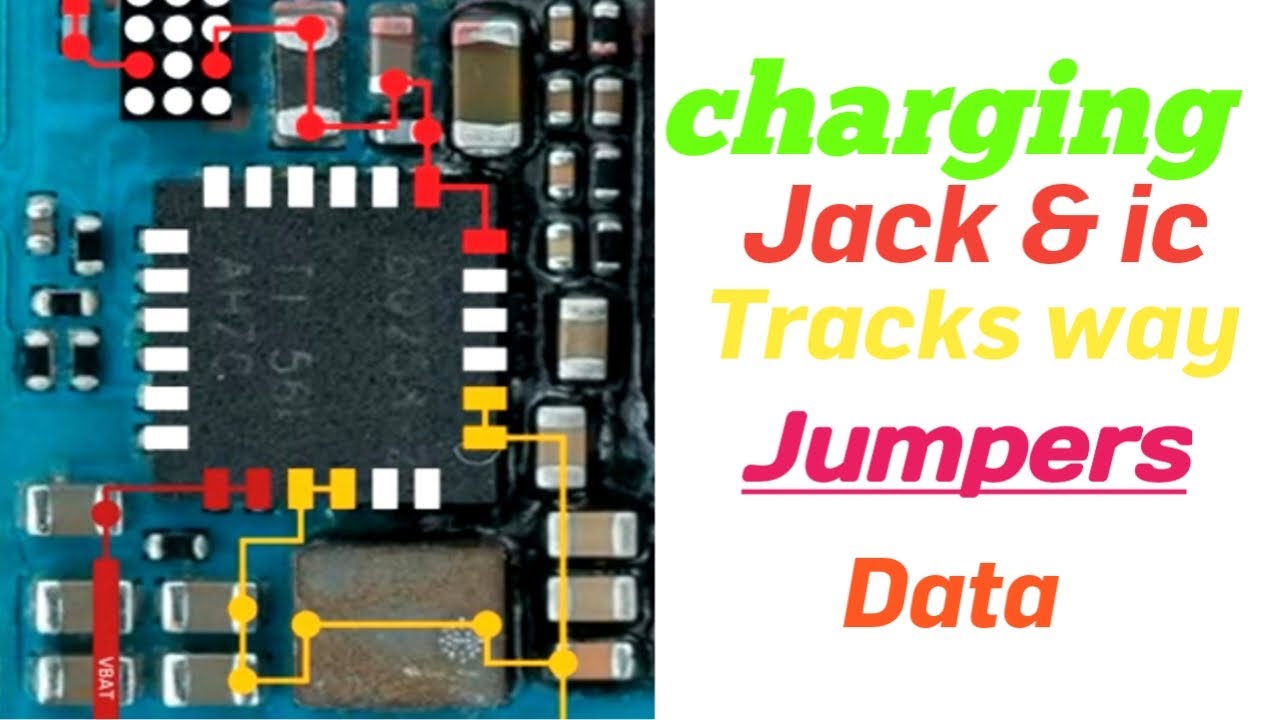 Itel A50 charging ic tracks ways jumper data
