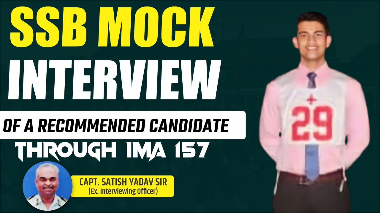 Ssb mock interview of a Recommended Candidate | Harshvardhan Recommended for IMA got AIR 86