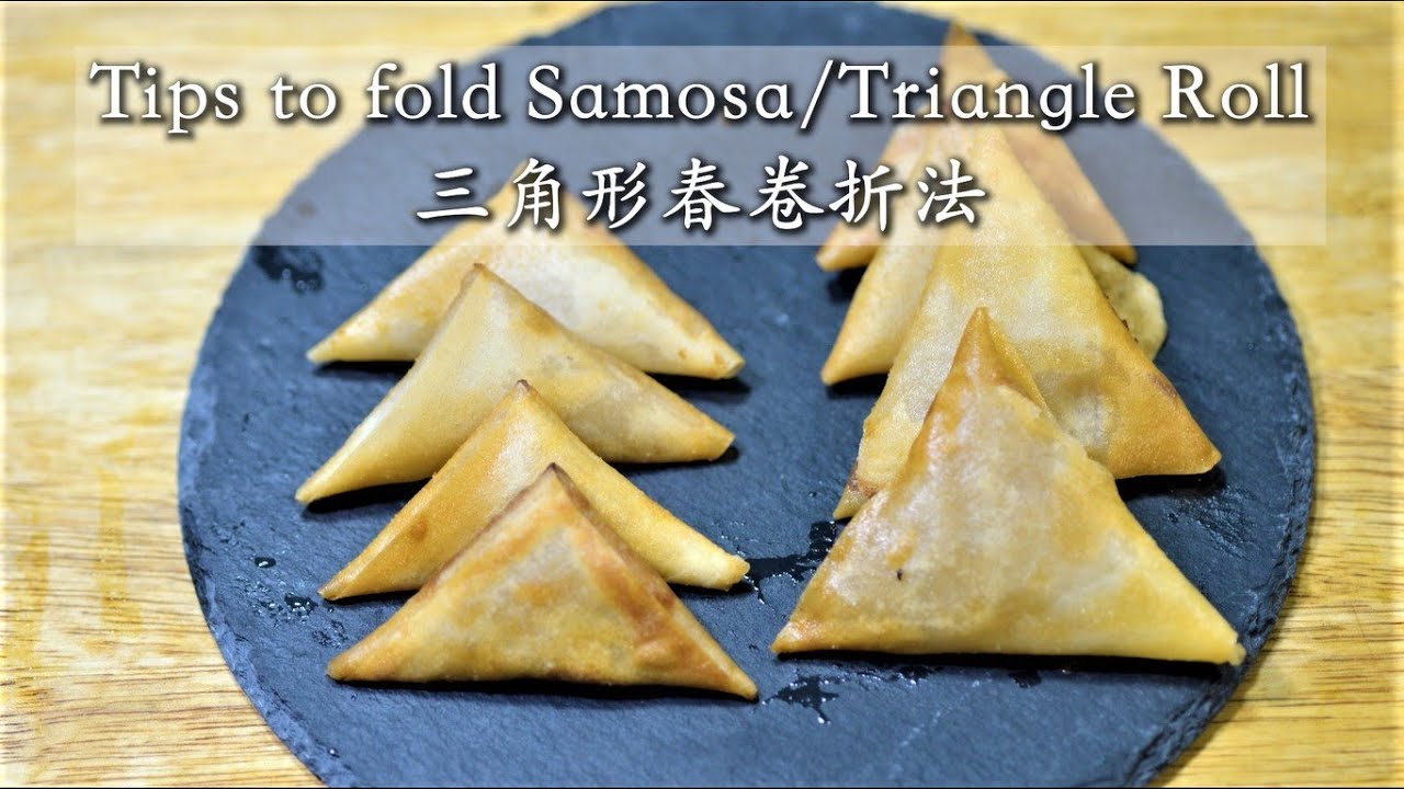 Ep 113 - 2 way of folding Yam Filling(Orh Ni) Triangle Roll(Popiah)/Samosa 自家制2种芋泥酱/馅三角形春卷折法