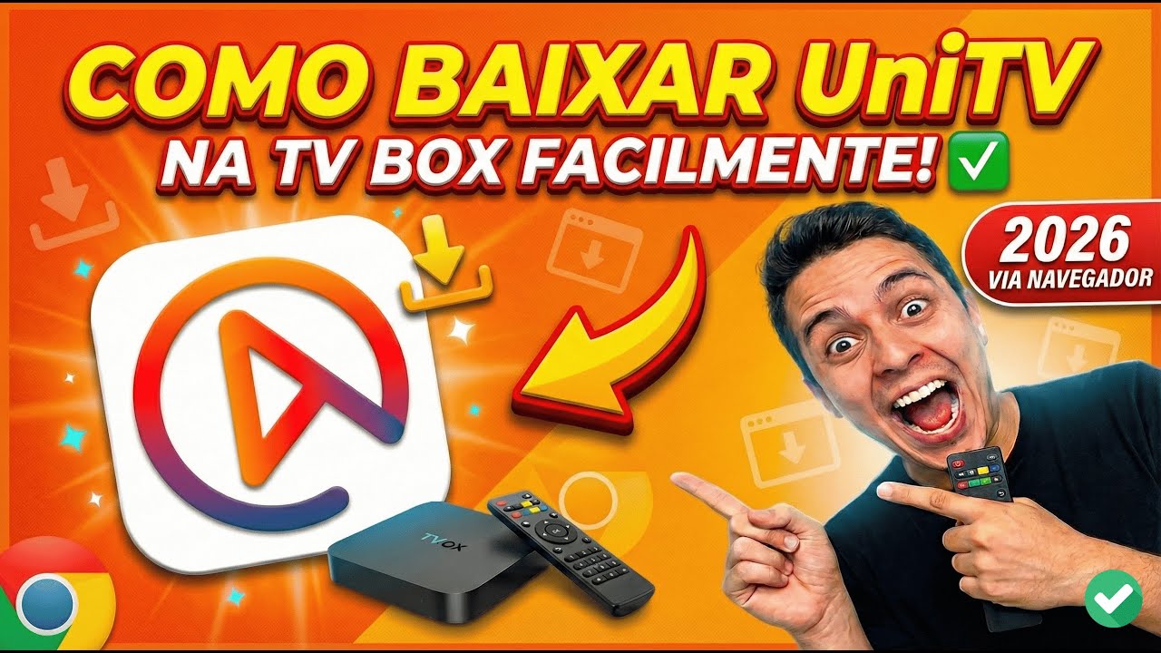 INSTALAR UniTV na TV Box via Navegador | Passo a Passo 2026