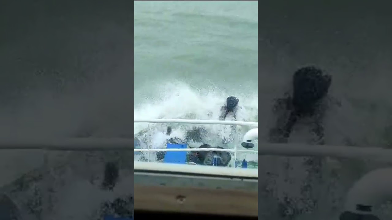 Rough sea, Rabnabad channel,  payra Port