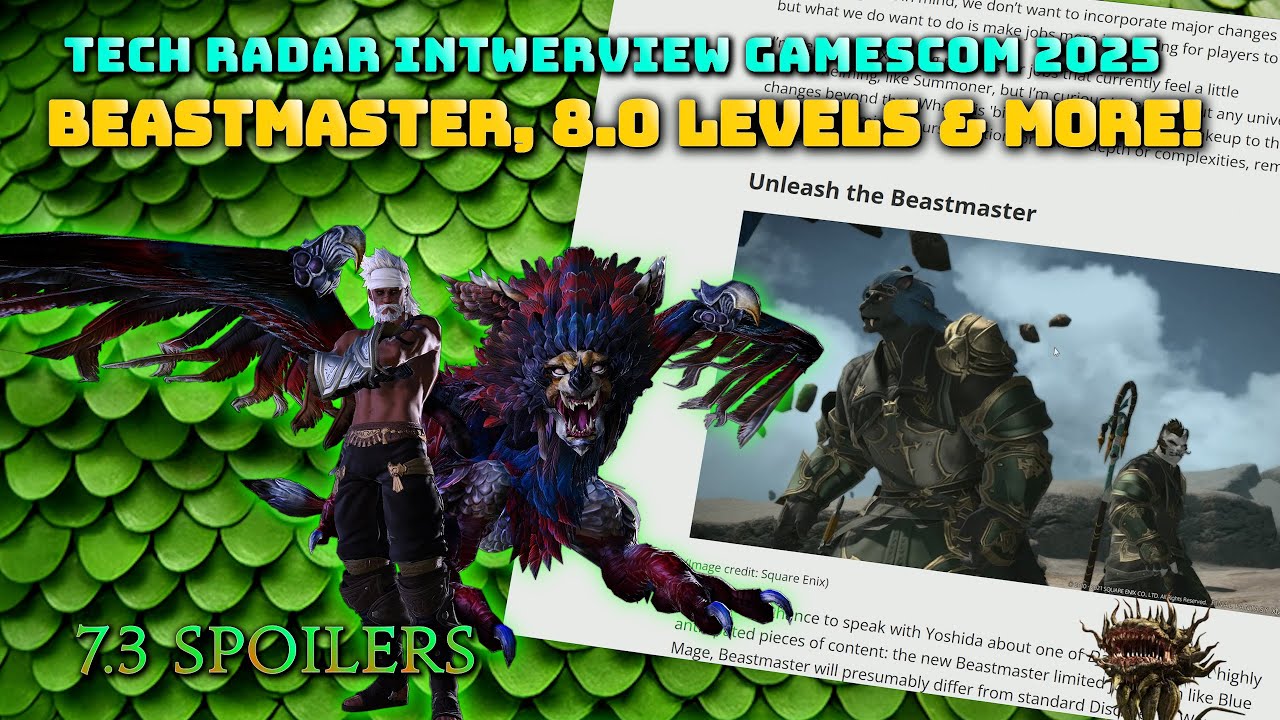 FFXIV: Beast Master First Details, 8.0 Levels,  & More - TechRadar Interview Gamescom 2025