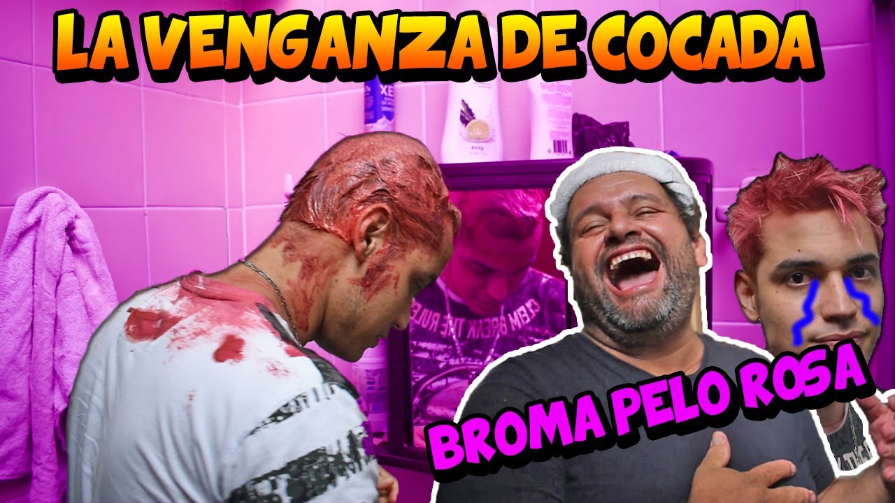 BROMA LE PINTAMOS EL CABELLO ROSA A TATTO 😂 - SEÑOR COCADA Y PELOS