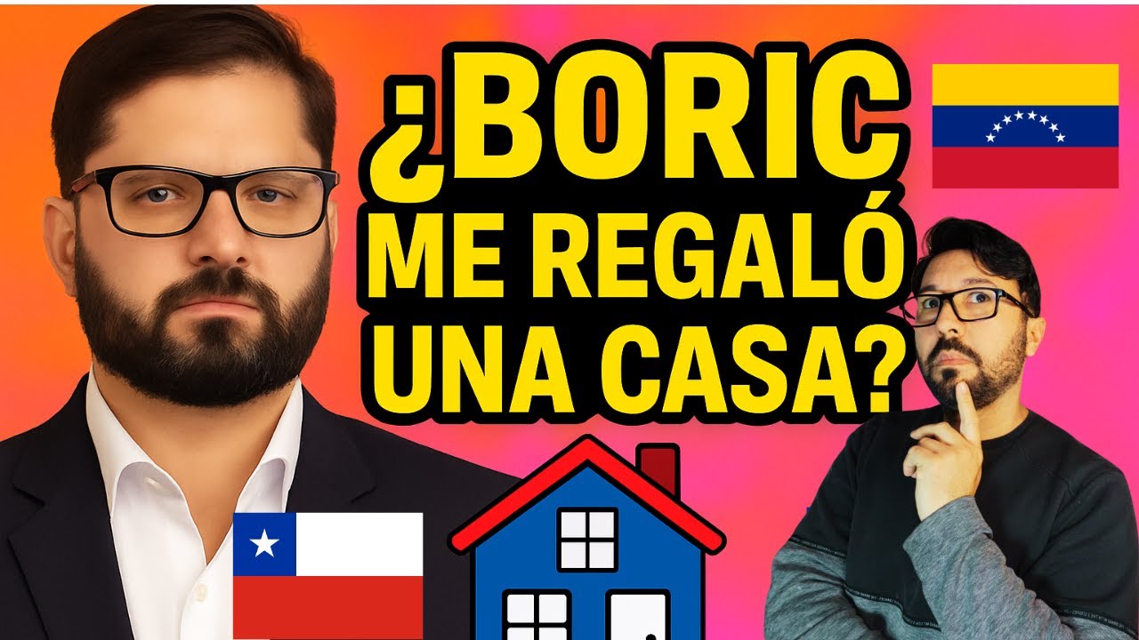 Boric le regala una casa a un venezolano ¡No lo vas a creer!