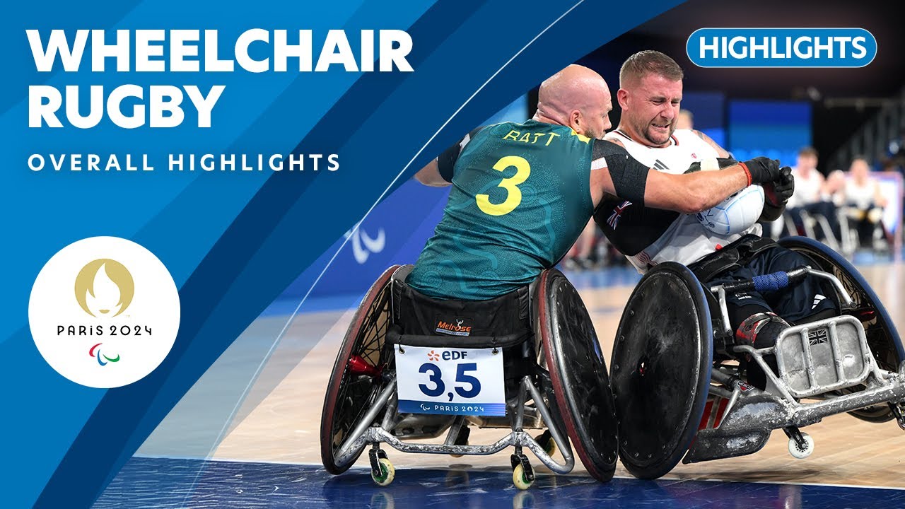 Wheelchair Rugby Highlights | Paris 2024 Paralympic Games ❤️💙💚