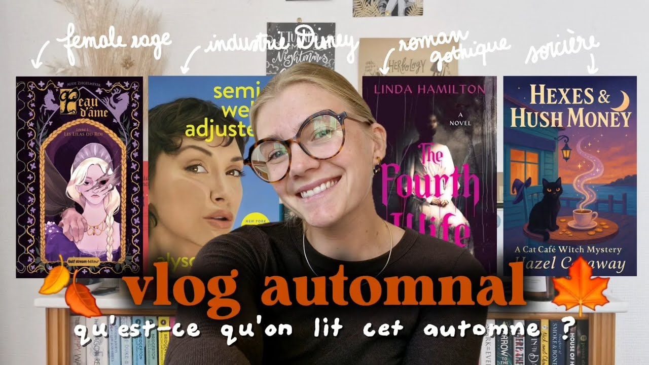 VLOG LECTURE SPÉCIAL AUTOMNE 🍁🍂 je lis des livres qui me plongent dans un mood automnal !