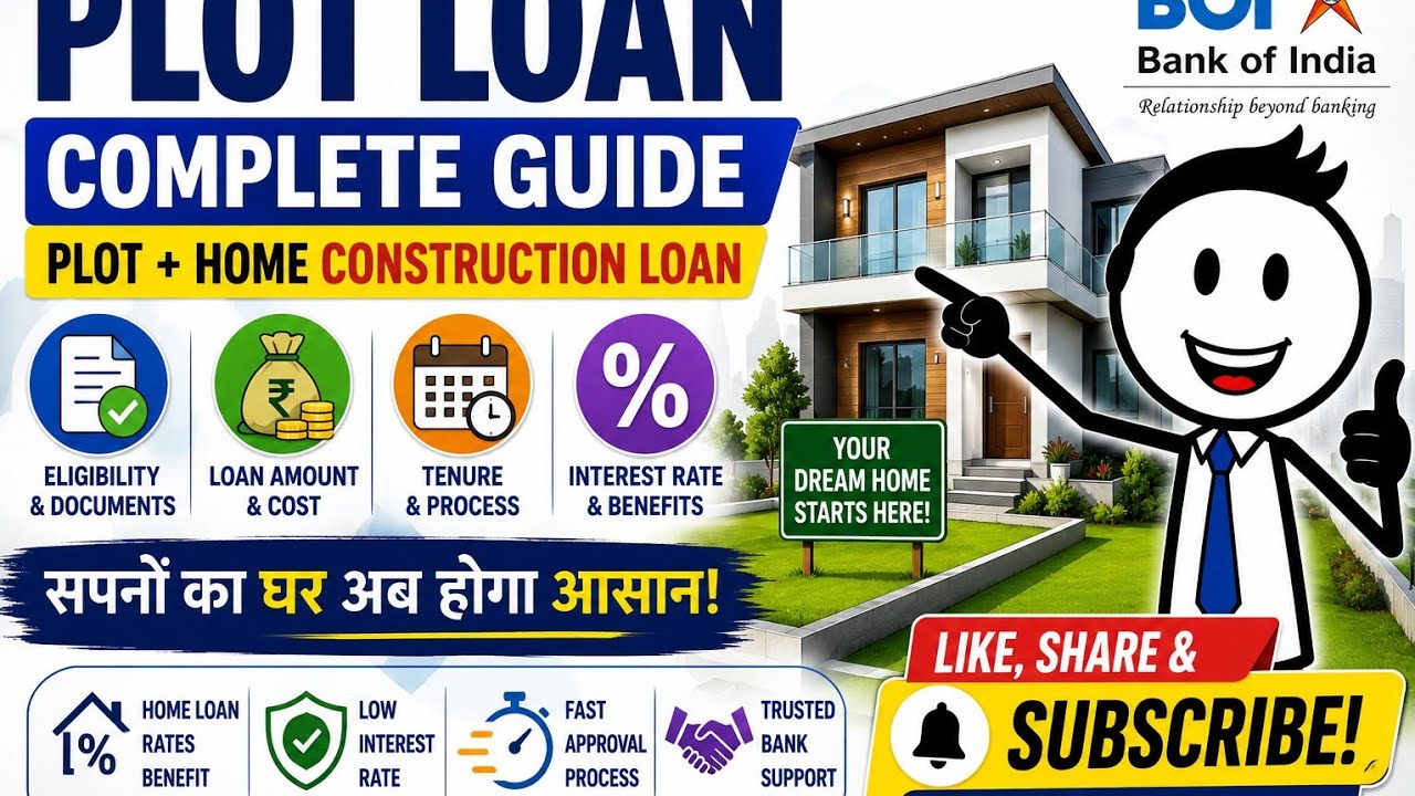 🏡 BOI Plot Loan Complete Guide 2026 | Plot Loan Explained Eligibility, Interest Rate & Hidden Rules