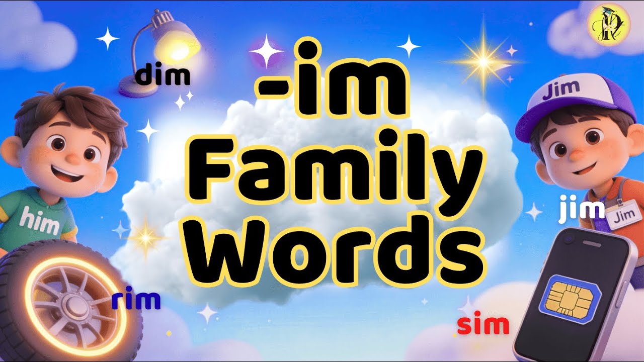 IM Family Words With Pictures | Three Letter Words | Phonics for Kids
