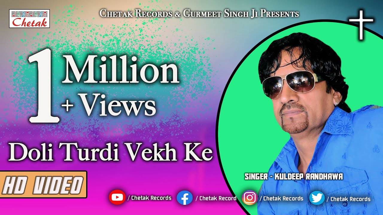 New Sabya Charak Song: Doli Turdi Vekh Ke || Kuldeep Randhawa || Chetak Records Presents