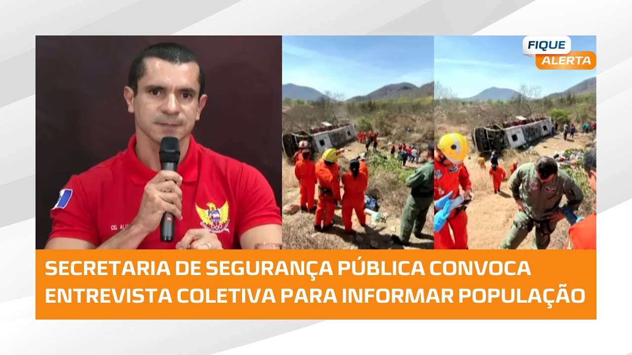 Segurança Pública confirma 15 mortes; ônibus estava com aproximadamente 60 ocupantes