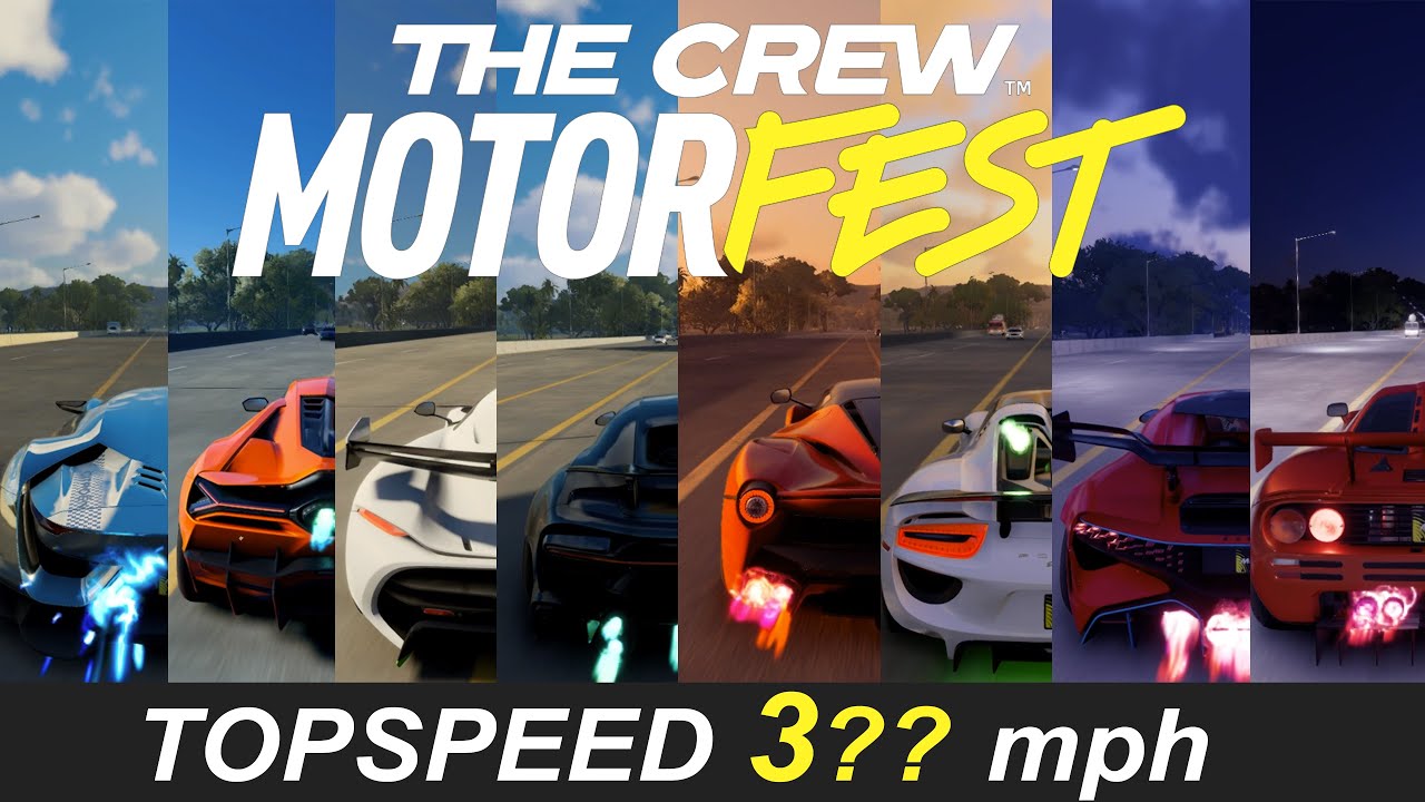 THE CREW MOTORFEST - TOP SPEED TEST (HYPERCAR EDITION)