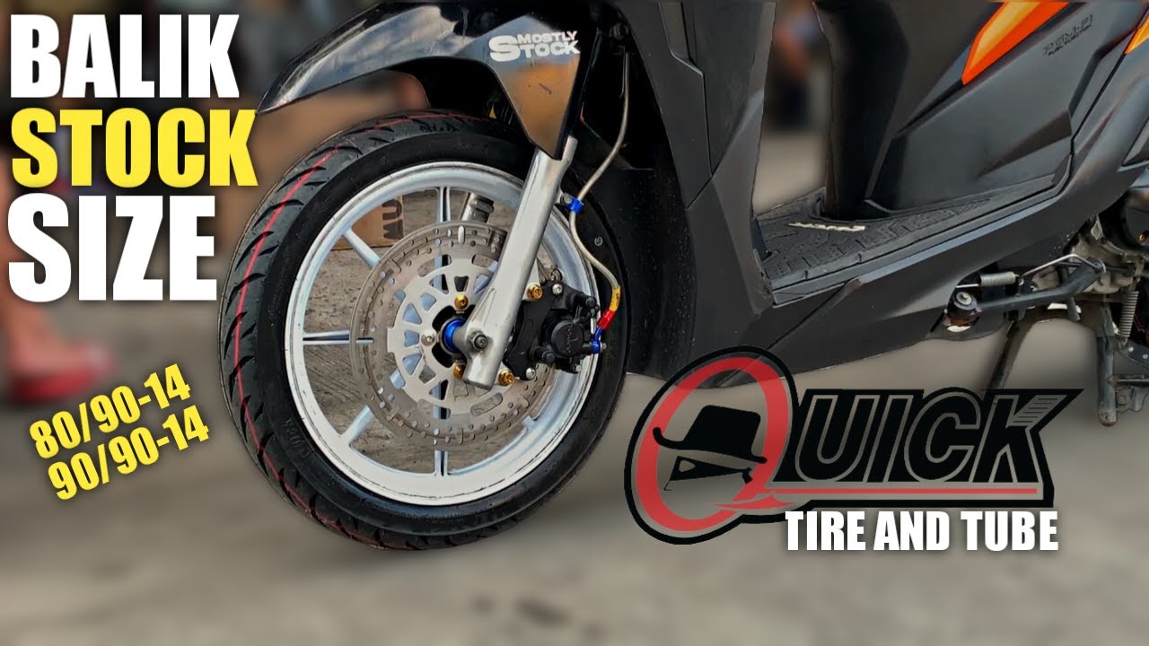 BUDGET MEAL NA GULONG PARA SA HONDA CLICK 125i | Quick Tires | BACK TO STOCK SIZE