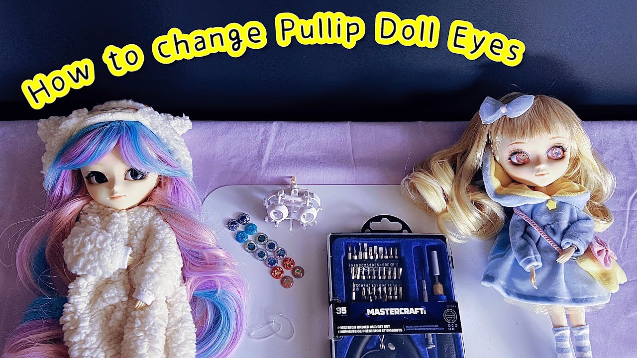 How to Change Pullip Doll Eyes, Pullip Doll Eyemech & Head Components