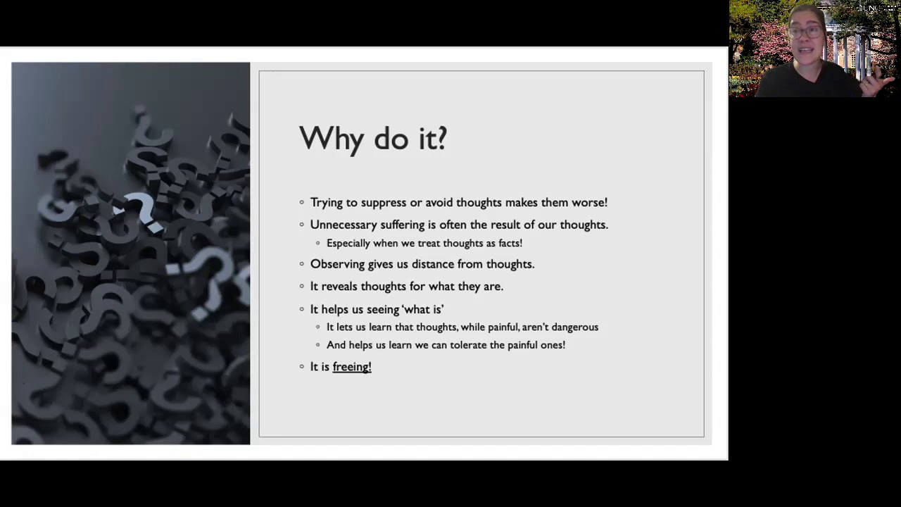 Mindfulness of Current Thoughts