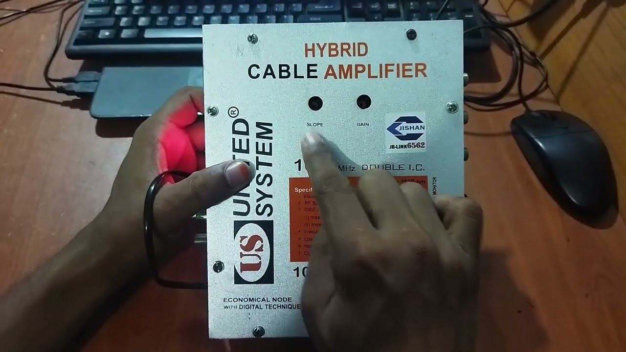 Hybrid Cable TV Amplifier Optical Receiver Fiber Node II Gain & Slope II Enlighten Momin.