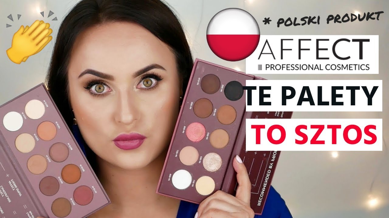 AFFECT PALETY CIENI SWATCHE PURE PASSION & NATURALLY MATT RECENZJA SZCZERA OPINIA