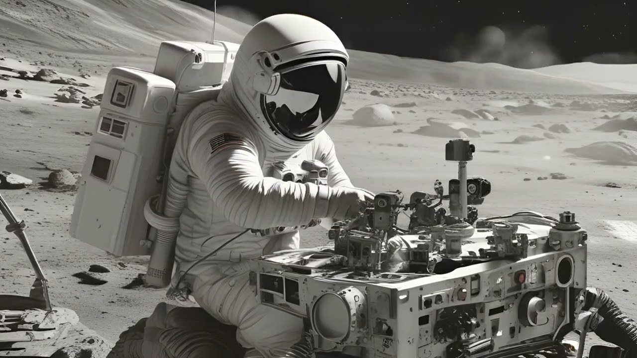 Moon station DJ/ Beaming Synthwave music to the solar system. #synthwave #spacemusic #chillmusic 