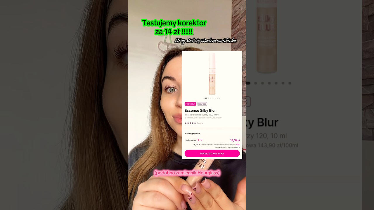 Testuję korektor Essence Silky Blur odcień 100 ✨ nowość 2026