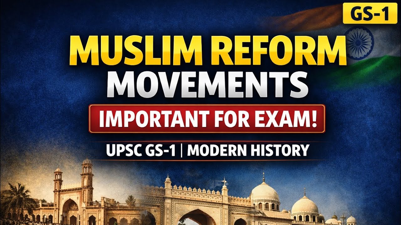 Muslim Dharma Sudhar Andolan | Modern Indian History | UPSC | Aligarh & Deoband Movement Explained	