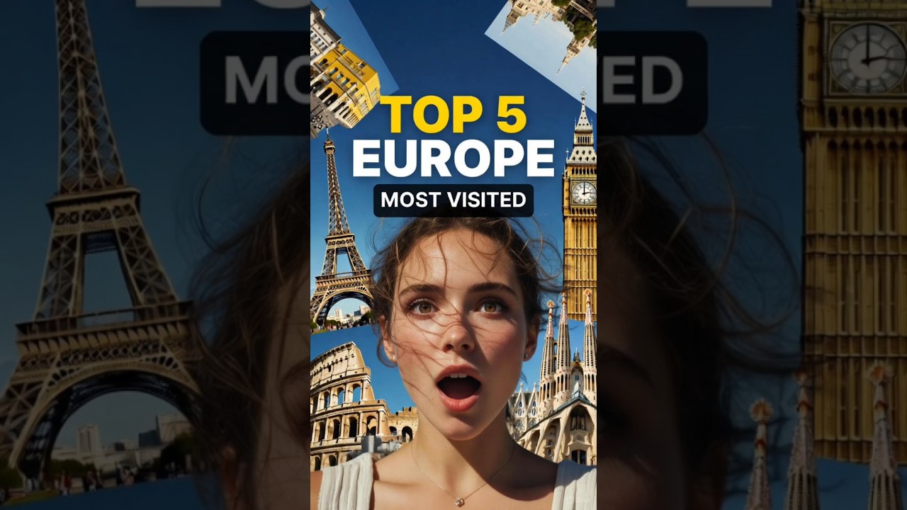 Top 5 Most Visited Countries in Europe 🇪🇺✈️ | Travel Facts in 60 Seconds 